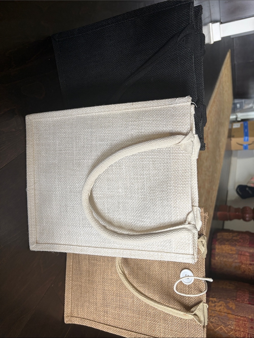 Shopping bags woven